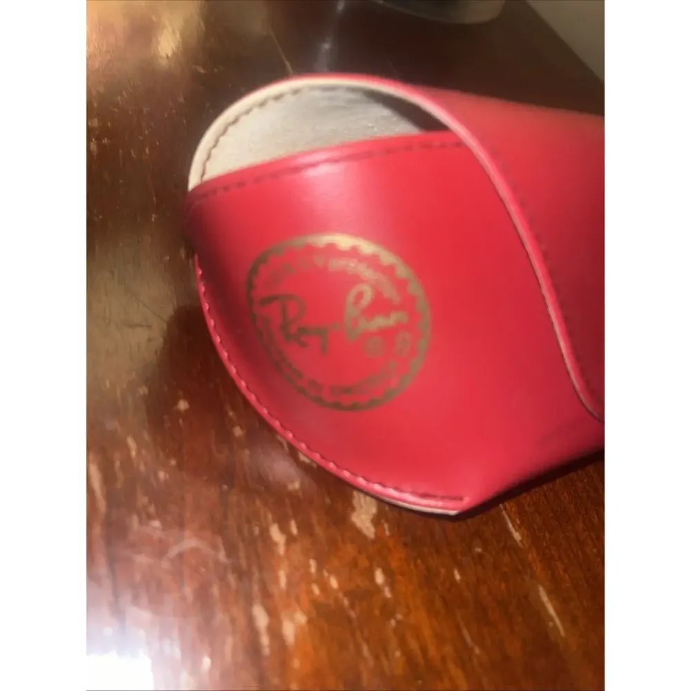 Classic Ray Ban Sunglasses Case Soft Case Clean Red Great Condition Pre-Owned